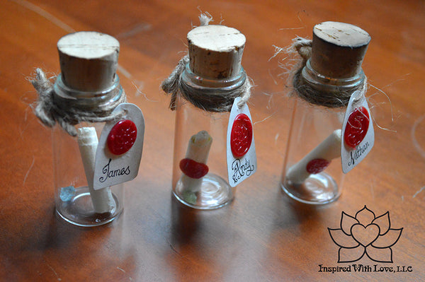 Personalized Calligraphy Message In A Mini Bottle - Inspired With Love - 14