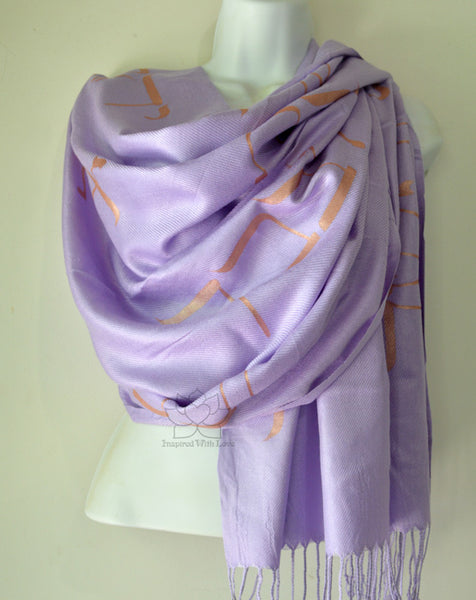 Custom Hand-painted Hebrew Shema Prayer Script Shawl (100% Viscose) - Made to Order