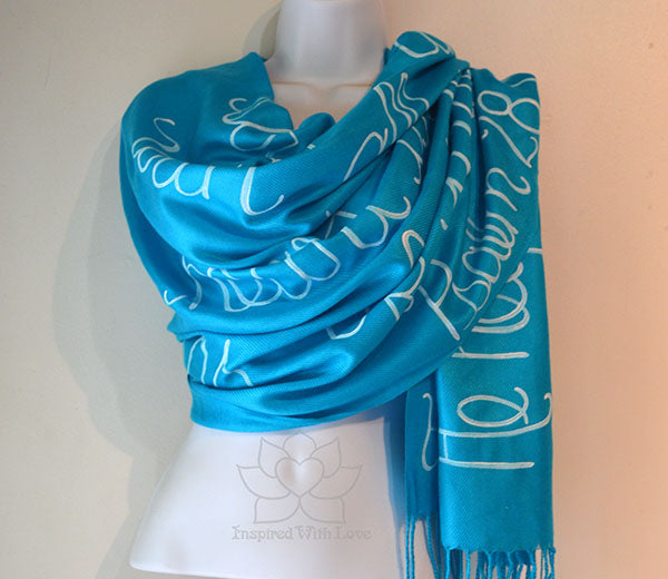 Psalm 28:7 The Lord Is My Strength And Shield Christian Bible Verse Scarf, Prayer Shawl - Inspired With Love